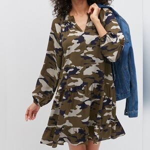 Camouflage Print Women's Dress
